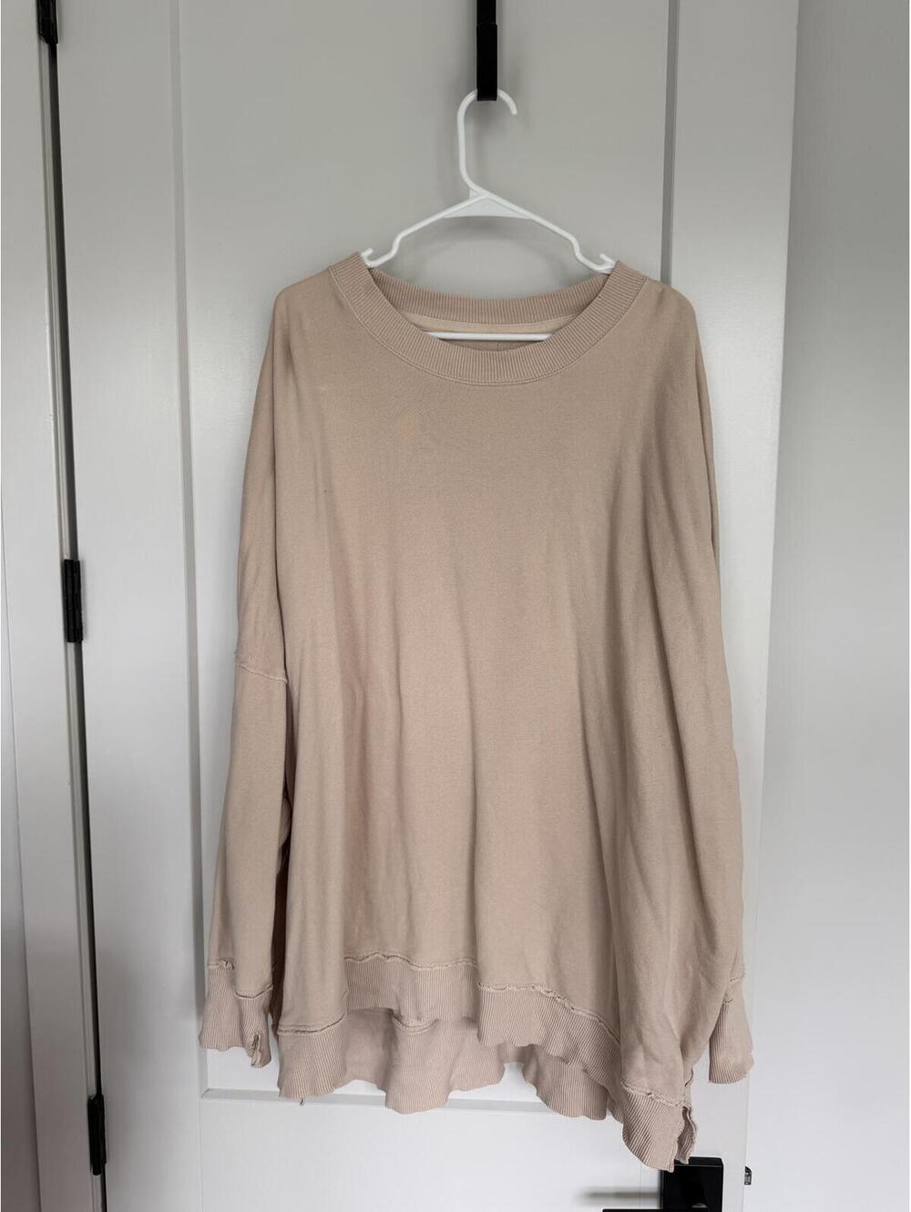 Aerie Oversized Beige Sweatshirt XXL